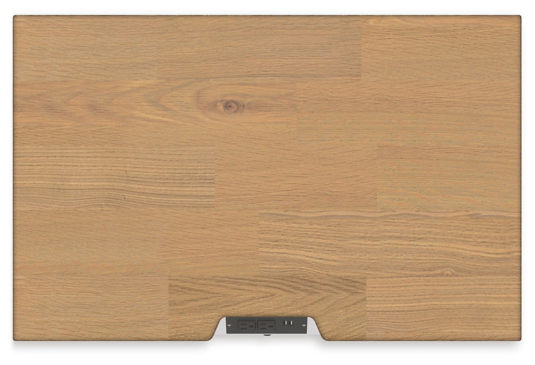 Ashbryn California King Panel Storage Bed with Mirrored Dresser, Chest and Nightstand Benchcraft®