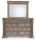 Blairhurst Queen Panel Bed with Mirrored Dresser and Nightstand Signature Design by Ashley®