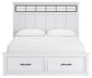 Ashbryn California King Panel Storage Bed with Mirrored Dresser Benchcraft®