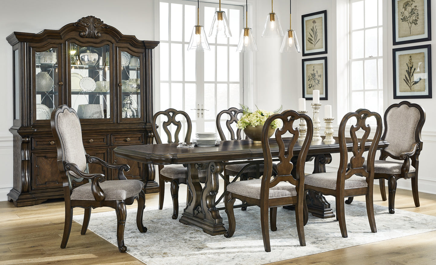 Maylee Dining Table and 6 Chairs Signature Design by Ashley®