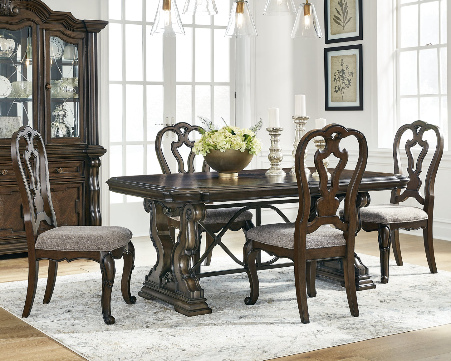 Maylee Dining Table and 4 Chairs Signature Design by Ashley®