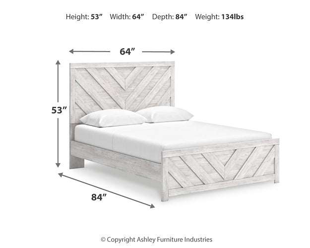 Cayboni Queen Panel Bed with Mirrored Dresser Signature Design by Ashley®
