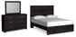 Belachime Queen Panel Bed with Mirrored Dresser Signature Design by Ashley®