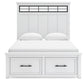 Ashbryn Queen Panel Storage Bed with Mirrored Dresser and Nightstand Benchcraft®