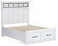 Ashbryn Queen Panel Storage Bed with Mirrored Dresser and Nightstand Benchcraft®