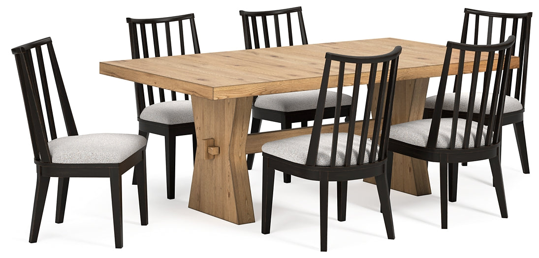 Galliden Dining Table and 6 Chairs Signature Design by Ashley®
