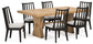 Galliden Dining Table and 6 Chairs Signature Design by Ashley®