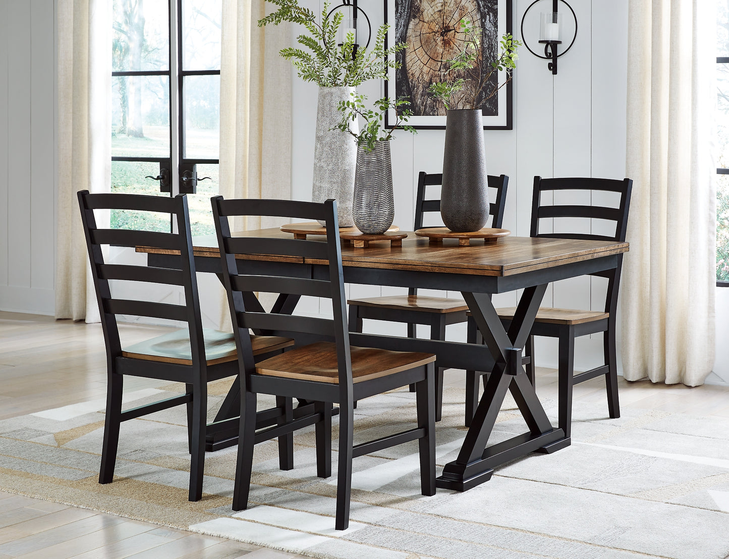 Wildenauer Dining Table and 4 Chairs Signature Design by Ashley®