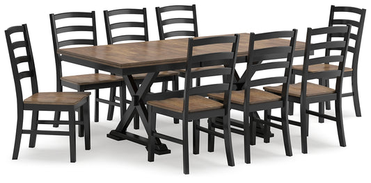 Wildenauer Dining Table and 8 Chairs Signature Design by Ashley®