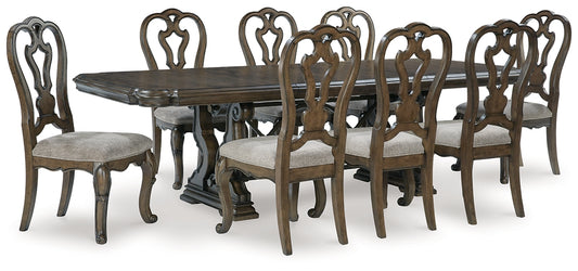 Maylee Dining Table and 8 Chairs Signature Design by Ashley®