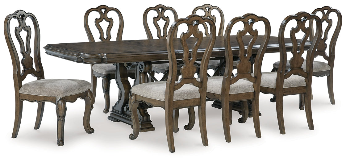 Maylee Dining Table and 8 Chairs Signature Design by Ashley®