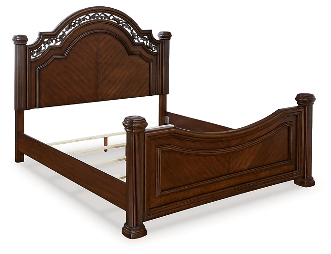 Lavinton California King Poster Bed with Mirrored Dresser and Nightstand Signature Design by Ashley®