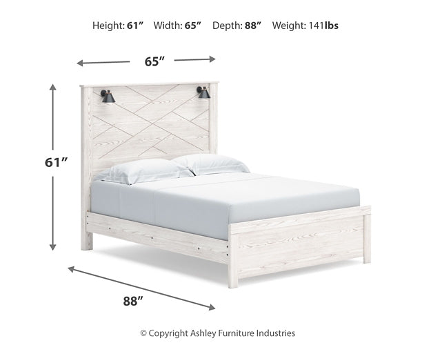 Gerridan Queen Panel Bed with Mirrored Dresser Signature Design by Ashley®