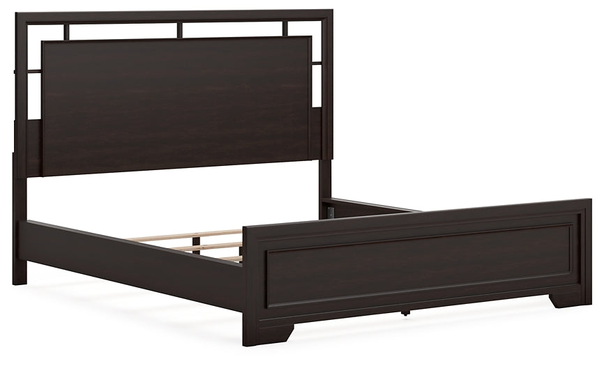 Covetown California King Panel Bed with Mirrored Dresser Signature Design by Ashley®