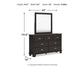 Covetown California King Panel Bed with Mirrored Dresser Signature Design by Ashley®