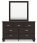 Covetown Queen Panel Bed with Mirrored Dresser, Chest and Nightstand Signature Design by Ashley®