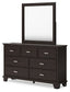 Covetown King Panel Bed with Mirrored Dresser and Nightstand Signature Design by Ashley®