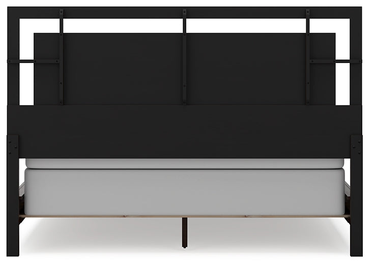 Covetown California King Panel Bed with Mirrored Dresser, Chest and Nightstand Signature Design by Ashley®