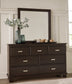 Covetown California King Panel Bed with Mirrored Dresser, Chest and Nightstand Signature Design by Ashley®
