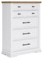 Ashbryn Queen Panel Storage Bed with Mirrored Dresser, Chest and Nightstand Benchcraft®