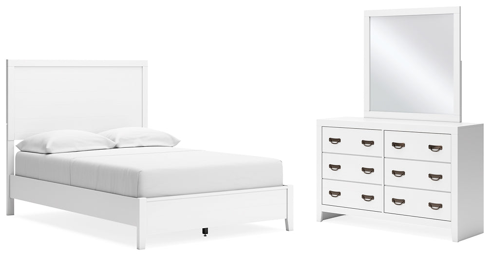 Binterglen Full Panel Bed with Mirrored Dresser Signature Design by Ashley®