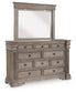 Blairhurst California King Panel Bed with Mirrored Dresser Signature Design by Ashley®