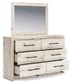 Lawroy King Panel Storage Bed with Mirrored Dresser Benchcraft®