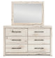 Lawroy King Panel Storage Bed with Mirrored Dresser Benchcraft®