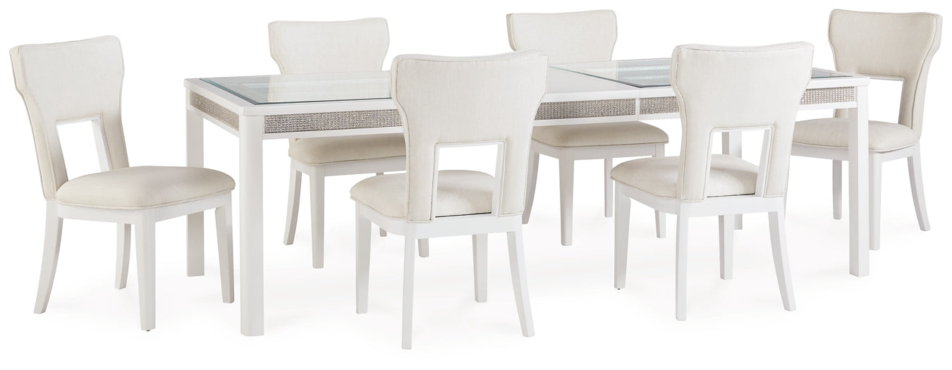 Chalanna Dining Table and 6 Chairs Signature Design by Ashley®