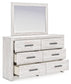 Cayboni King Panel Bed with Mirrored Dresser and Nightstand Signature Design by Ashley®