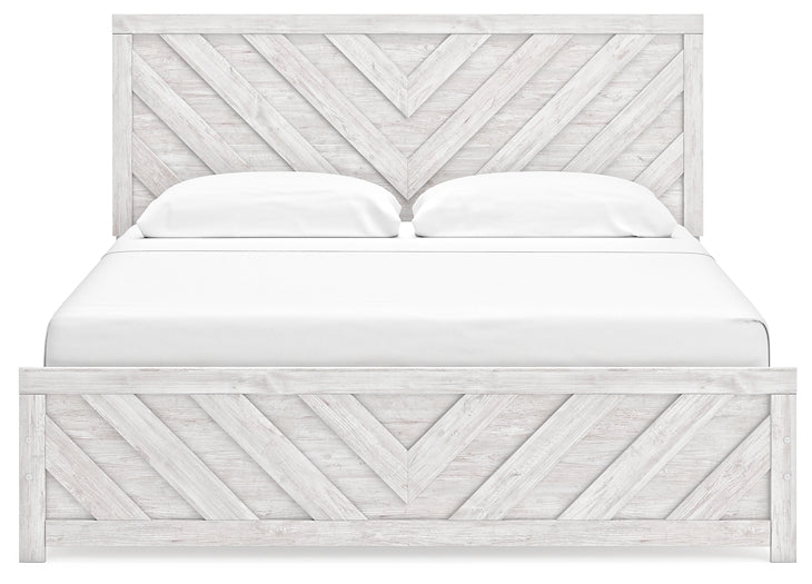 Cayboni King Panel Bed with Mirrored Dresser and Nightstand Signature Design by Ashley®