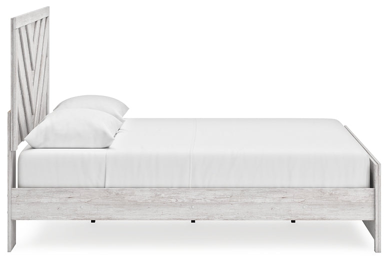 Cayboni King Panel Bed with Mirrored Dresser Signature Design by Ashley®