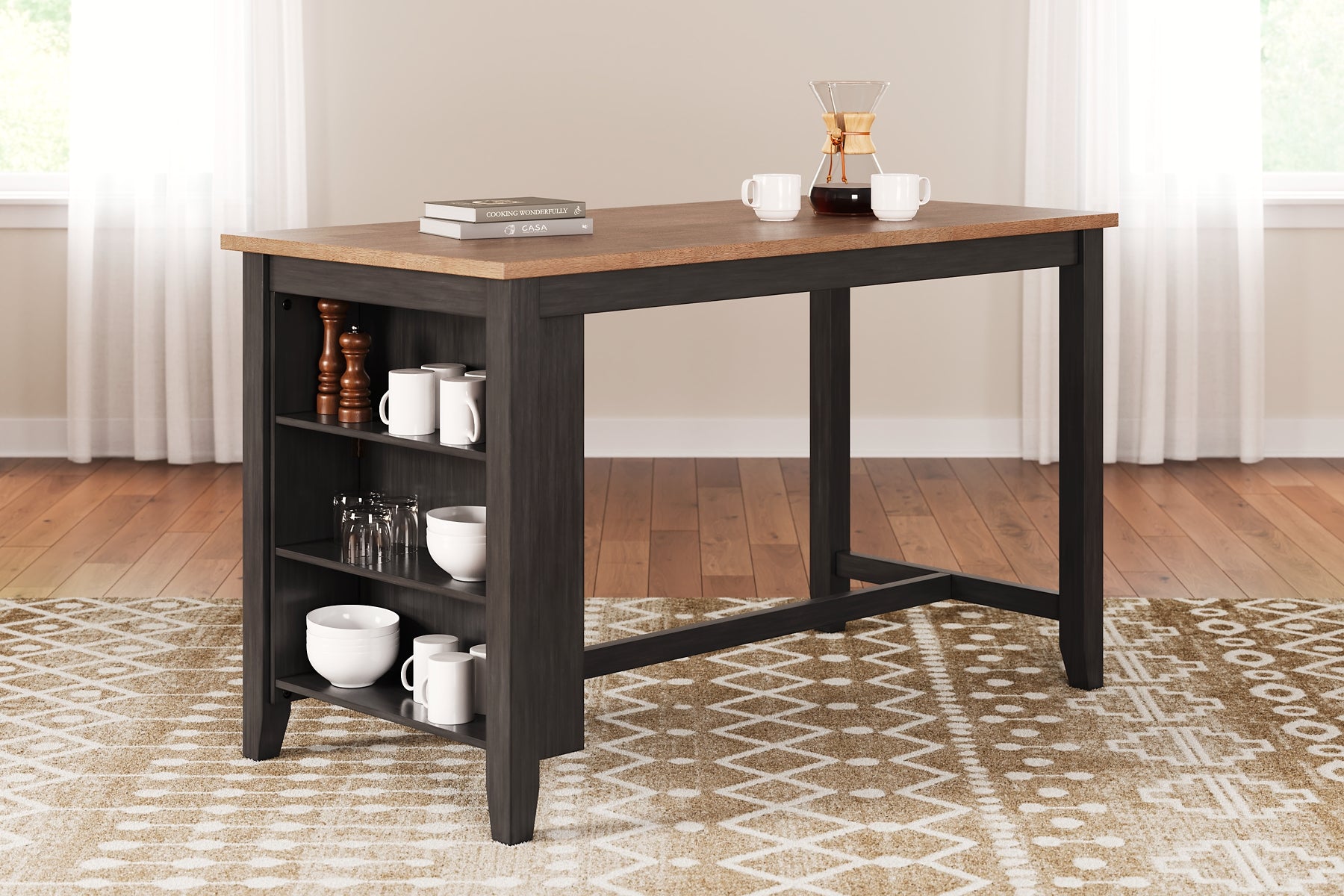 Gesthaven Counter Height Dining Table and 2 Barstools Signature Design by Ashley®
