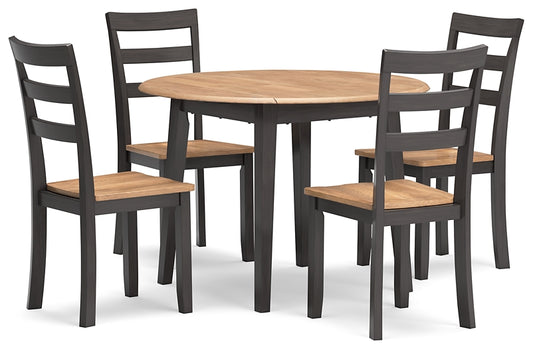 Gesthaven Dining Table and 4 Chairs Signature Design by Ashley®