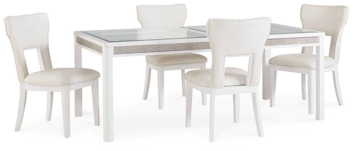 Chalanna Dining Table and 4 Chairs Signature Design by Ashley®