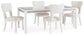 Chalanna Dining Table and 4 Chairs Signature Design by Ashley®