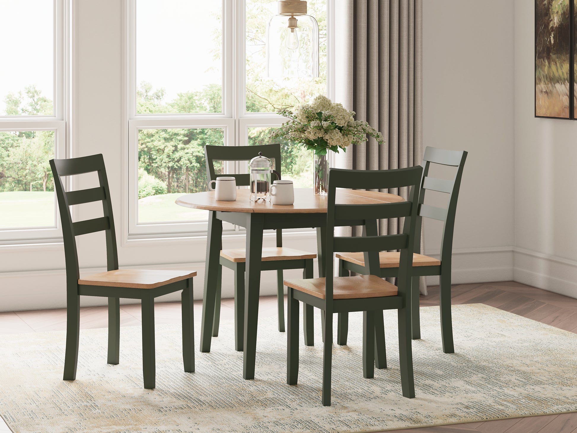 Gesthaven Dining Table and 4 Chairs Signature Design by Ashley®