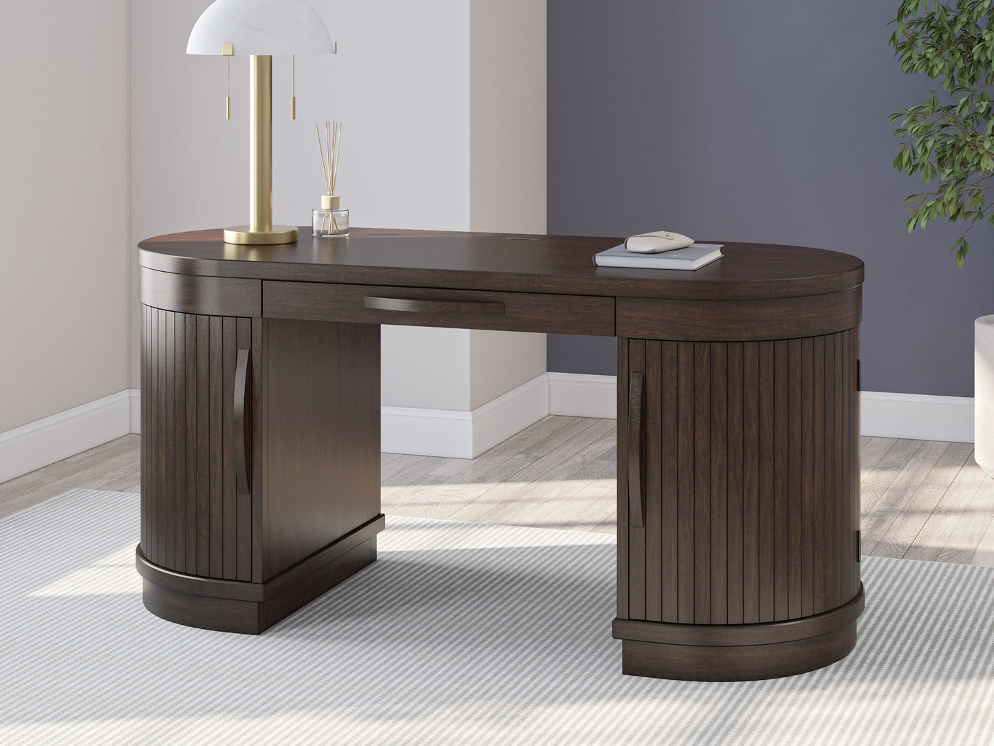 Korestone Home Office Desk with Chair and Storage Signature Design by Ashley®