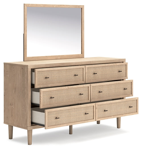 Cielden Full Panel Headboard with Mirrored Dresser Signature Design by Ashley®