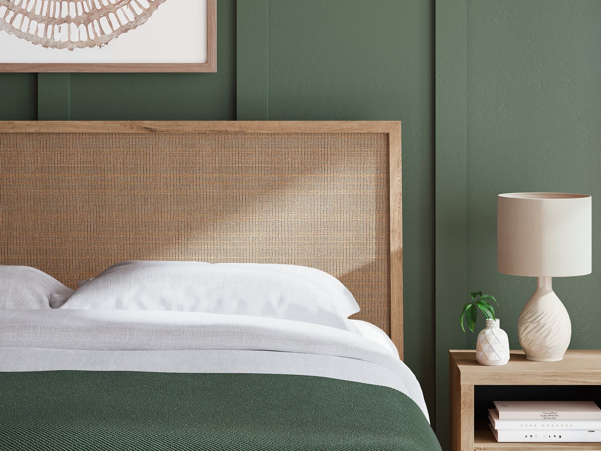 Cielden King Panel Headboard with Mirrored Dresser and Nightstand Signature Design by Ashley®