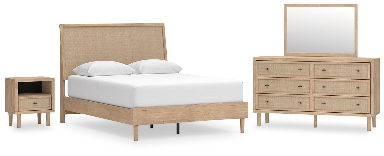Cielden Queen Panel Bed with Mirrored Dresser and Nightstand Signature Design by Ashley®