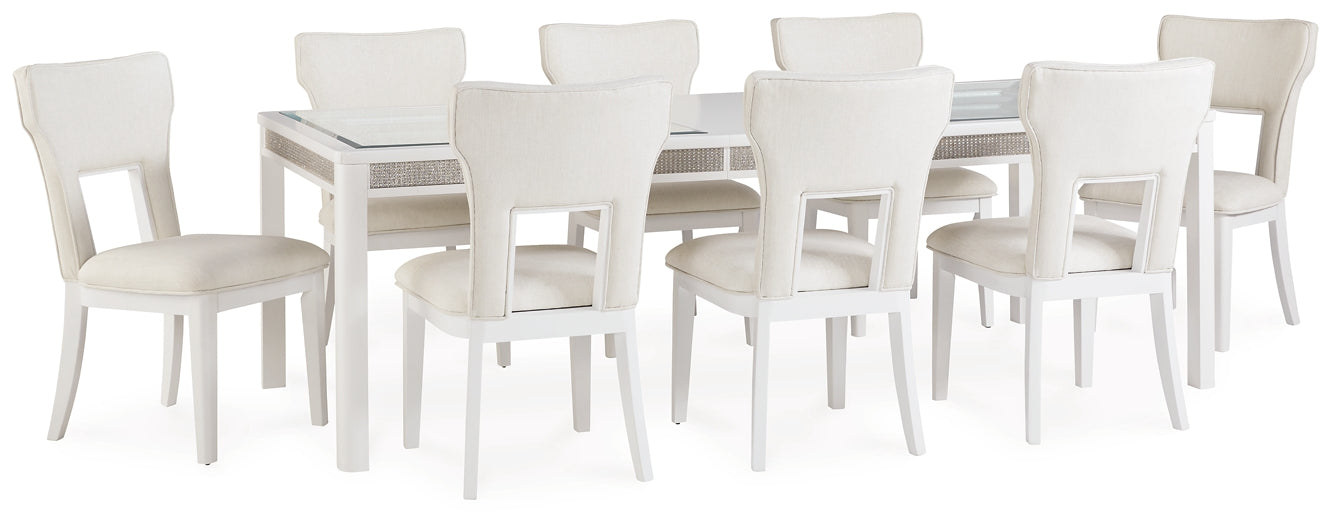 Chalanna Dining Table and 8 Chairs Signature Design by Ashley®