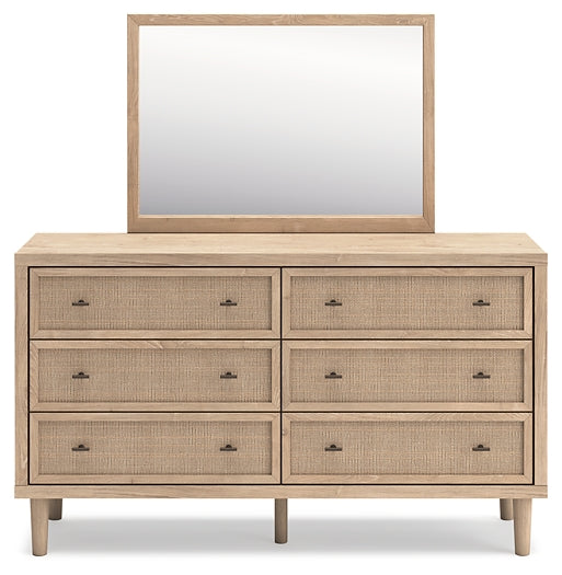 Cielden King Panel Bed with Mirrored Dresser and Nightstand Signature Design by Ashley®