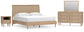 Cielden King Panel Bed with Mirrored Dresser and Nightstand Signature Design by Ashley®