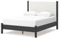 Cadmori Queen Upholstered Panel Bed with Mirrored Dresser and Nightstand Signature Design by Ashley®