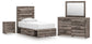 Graystorm Twin Panel Storage Bed with Mirrored Dresser and Nightstand Signature Design by Ashley®