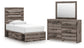 Graystorm Twin Panel Storage Bed with Mirrored Dresser Signature Design by Ashley®