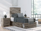Graystorm Twin Panel Storage Bed with Mirrored Dresser and Nightstand Signature Design by Ashley®