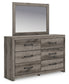 Graystorm Queen Panel Bed with Mirrored Dresser, Chest and Nightstand Signature Design by Ashley®