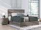 Graystorm King Panel Bed with Mirrored Dresser Signature Design by Ashley®